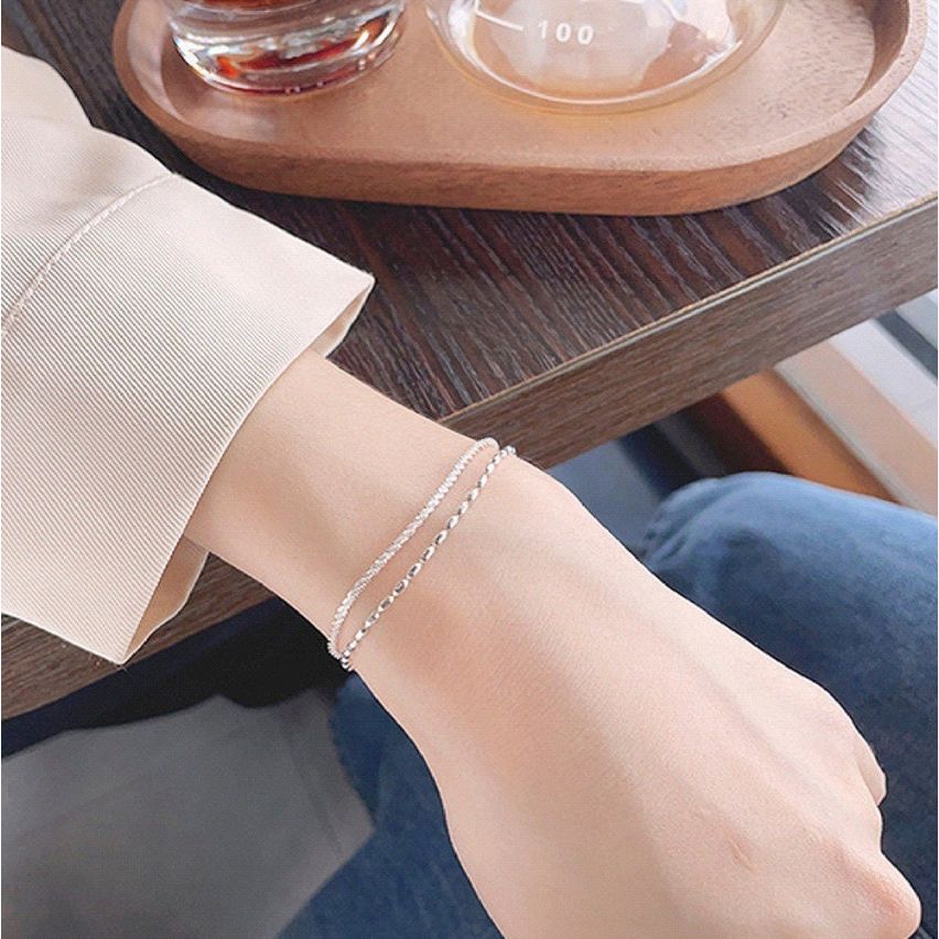 925 Silver and Rhodium Plating Minimalist Bracelet