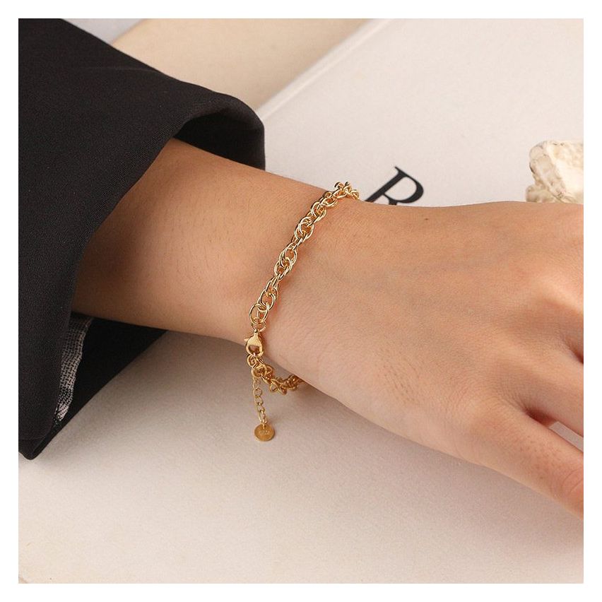 925 Silver and Gold Plating Minimalist Bracelet