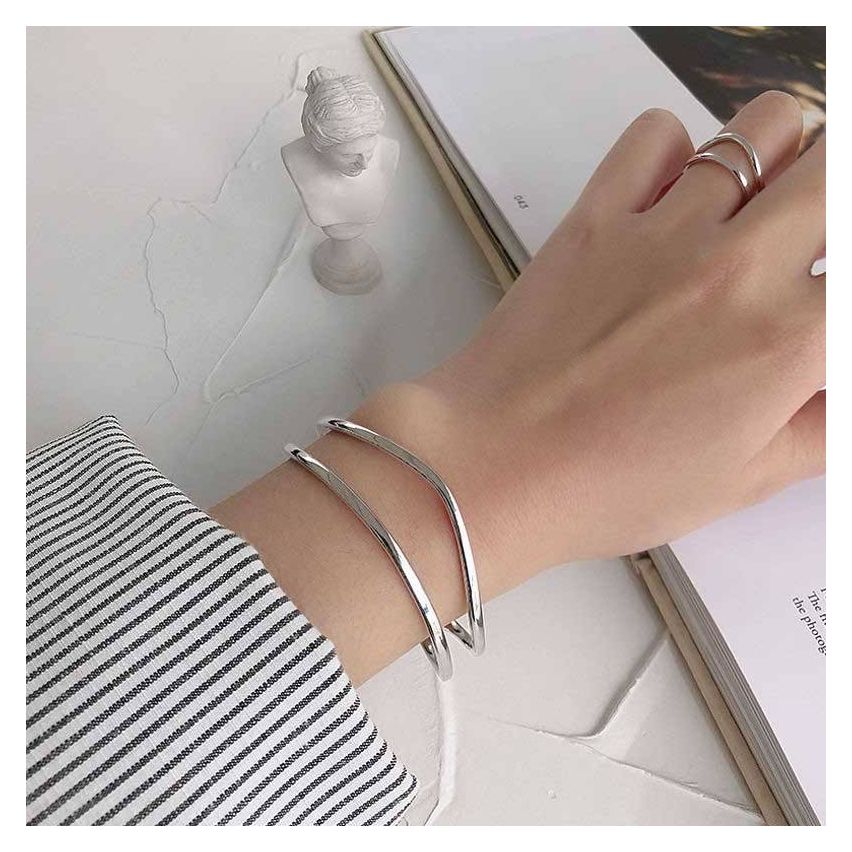 925 Silver Smooth Bangle