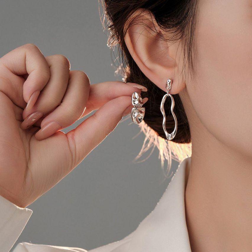 925 Silver Long Earrings