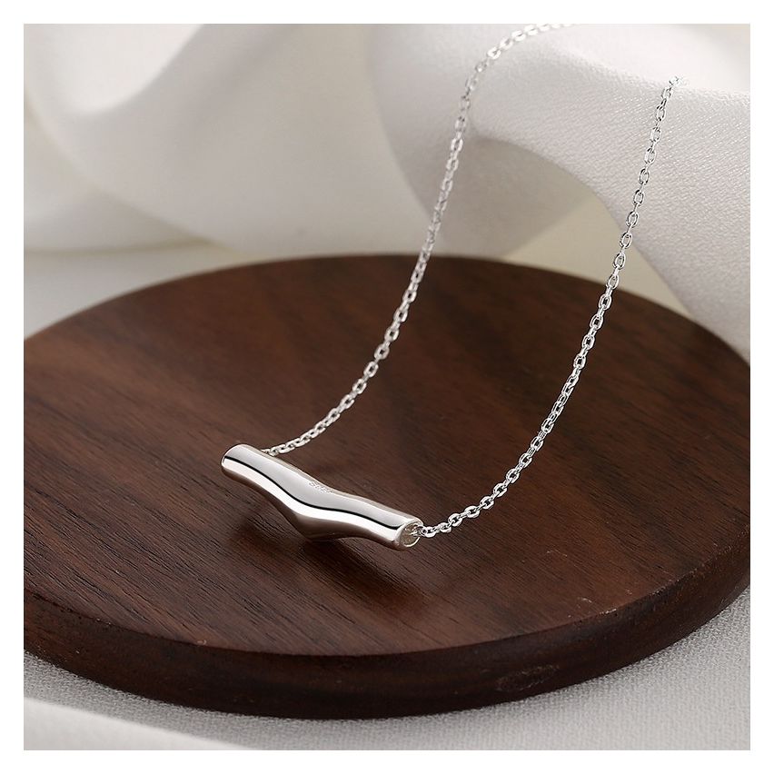 925 Silver and Rhodium Plating Smooth Pendant